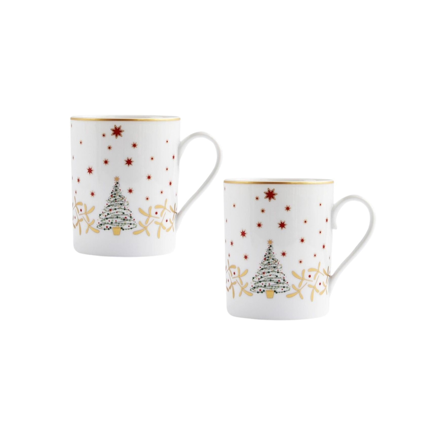 Bernardaud, Noël, Set of 2 mugs