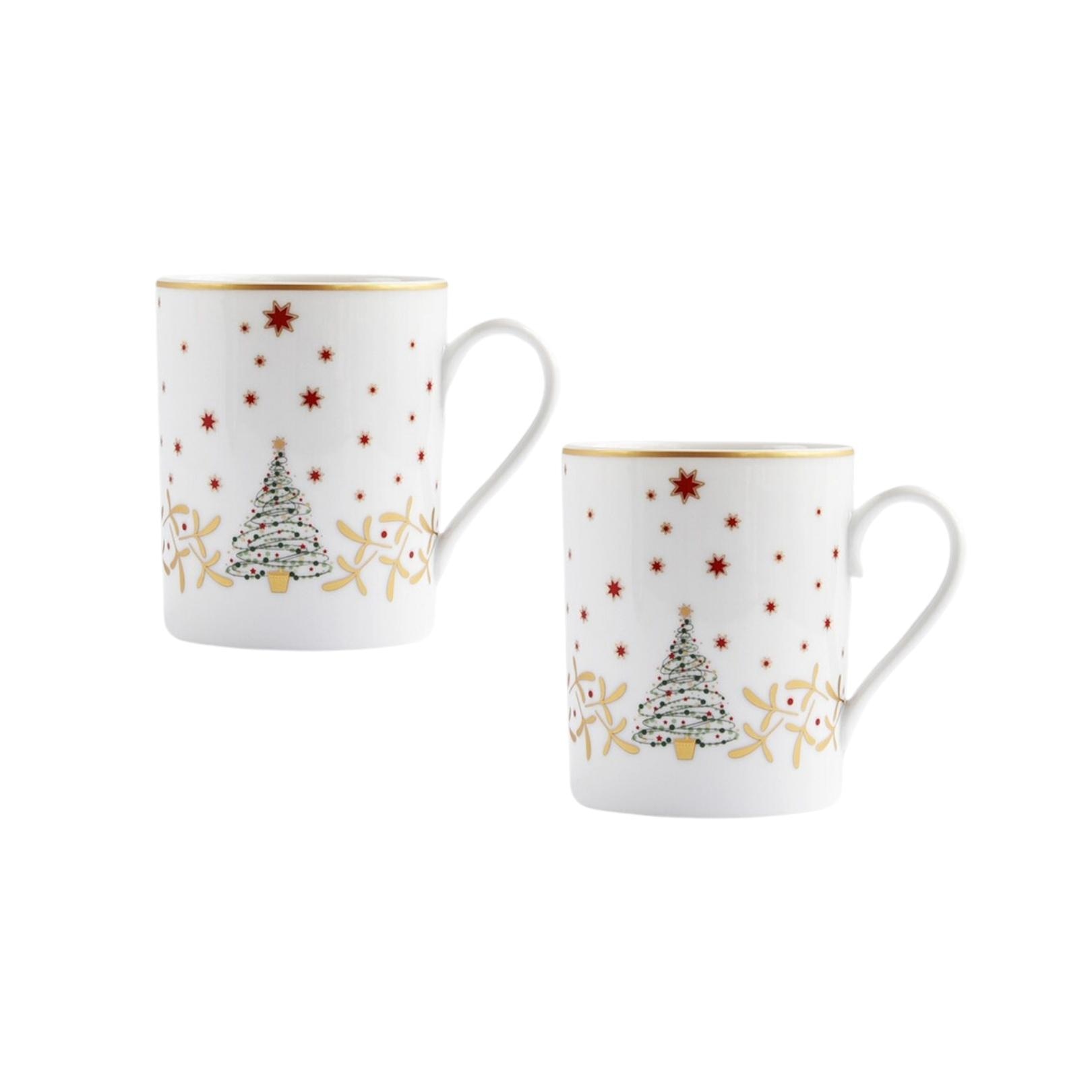 Bernardaud, Noël, Set of 2 mugs