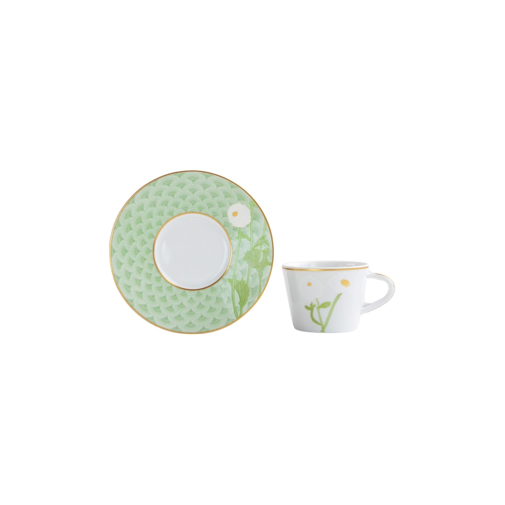 Bernardaud, Praiana, Set of 2 coffee cups and saucers