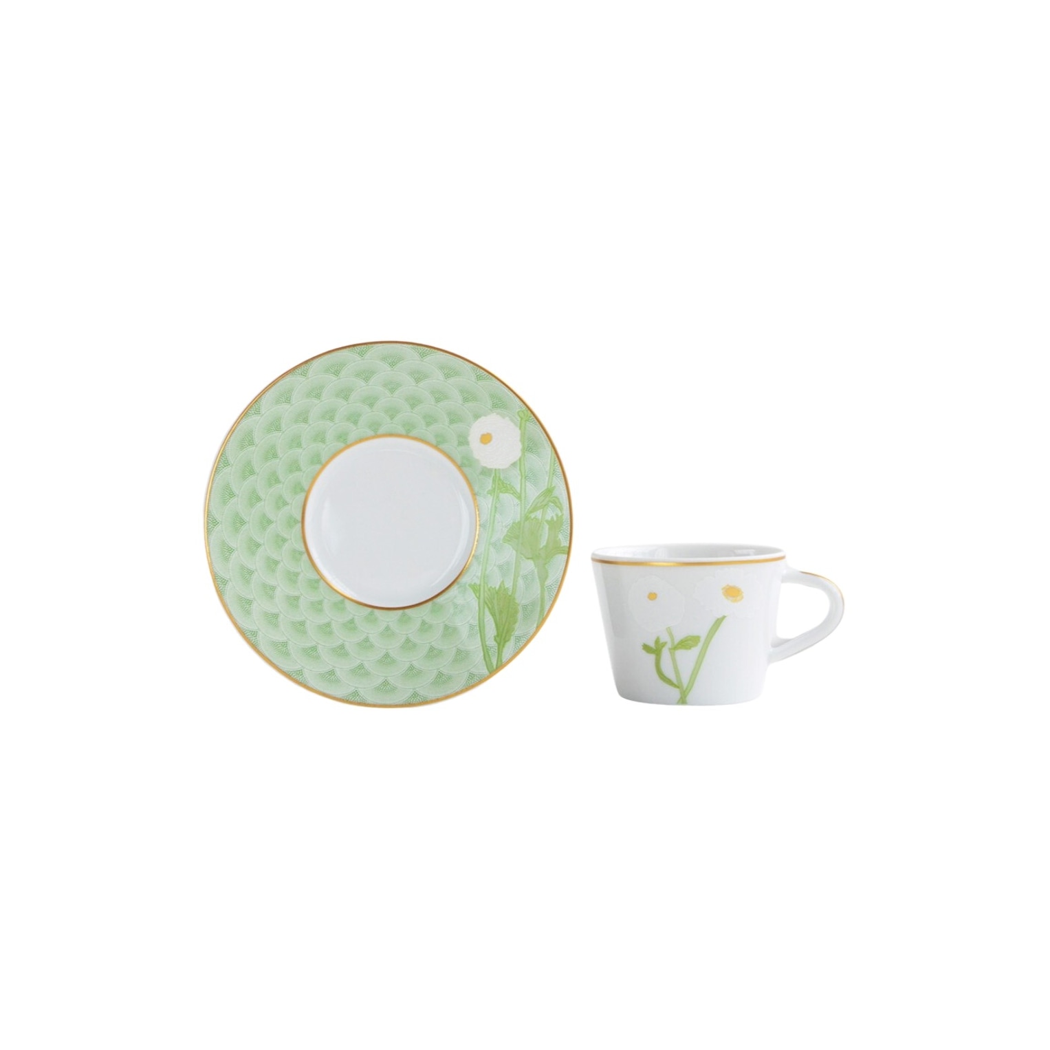 Bernardaud, Praiana, Set of 4 coffee cups and saucers