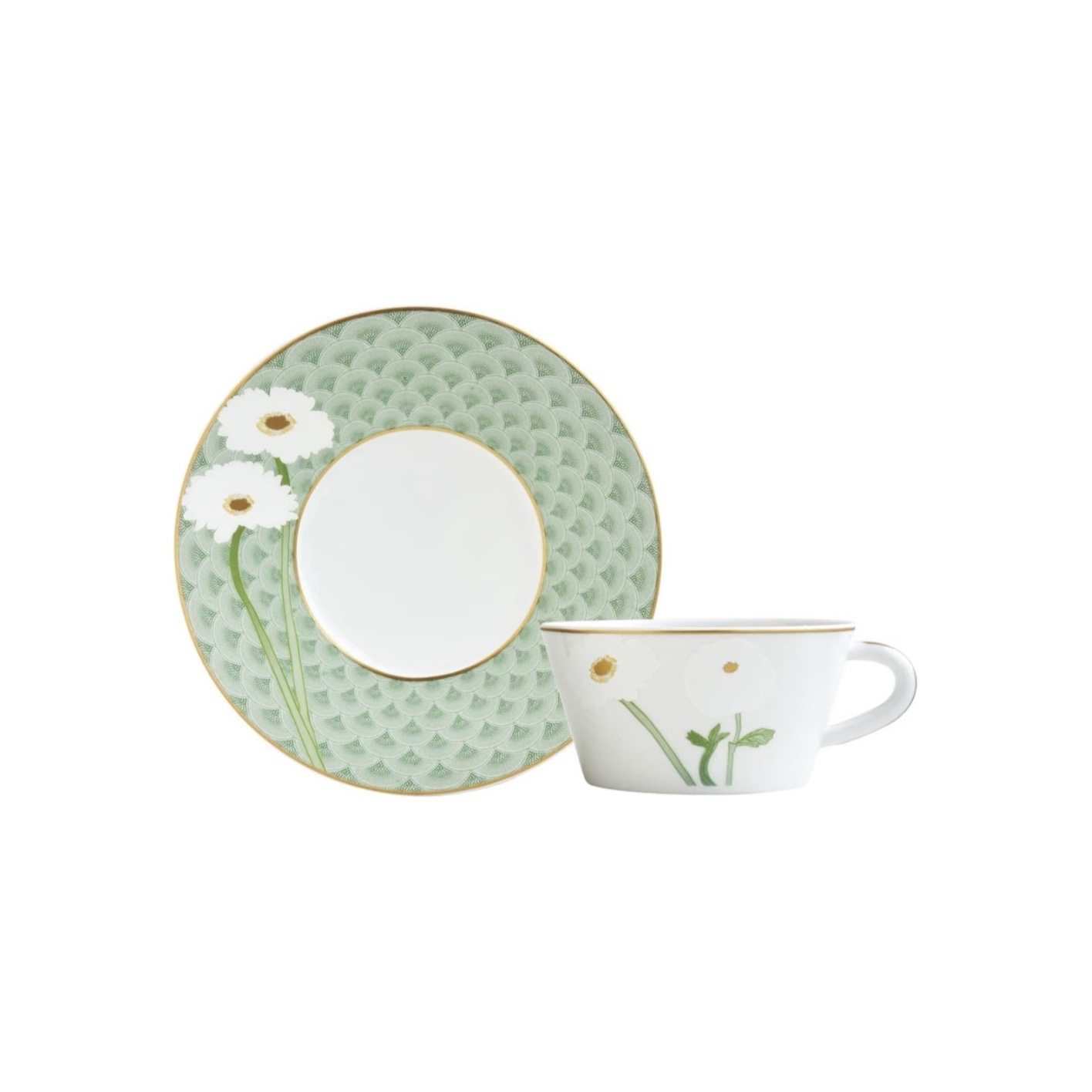 Bernardaud, Praiana, Set of 4 tea cups and saucers