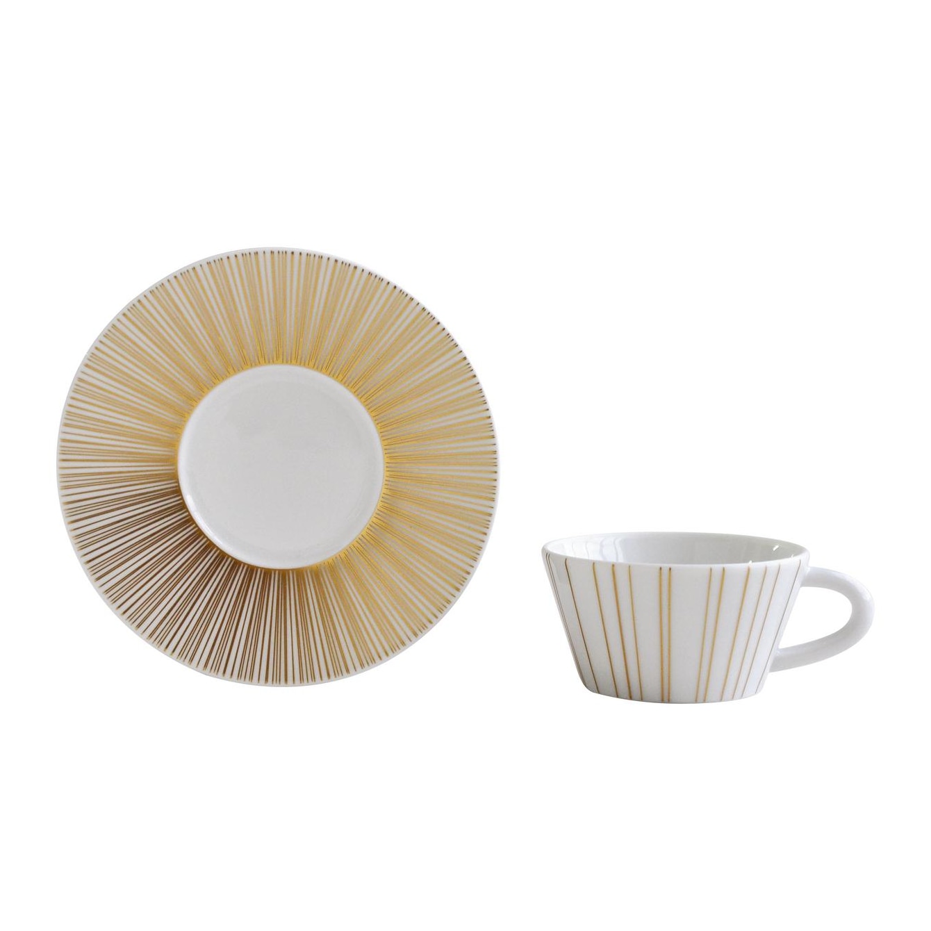 Bernardaud, Sol, Set of 2 coffee cups and saucers