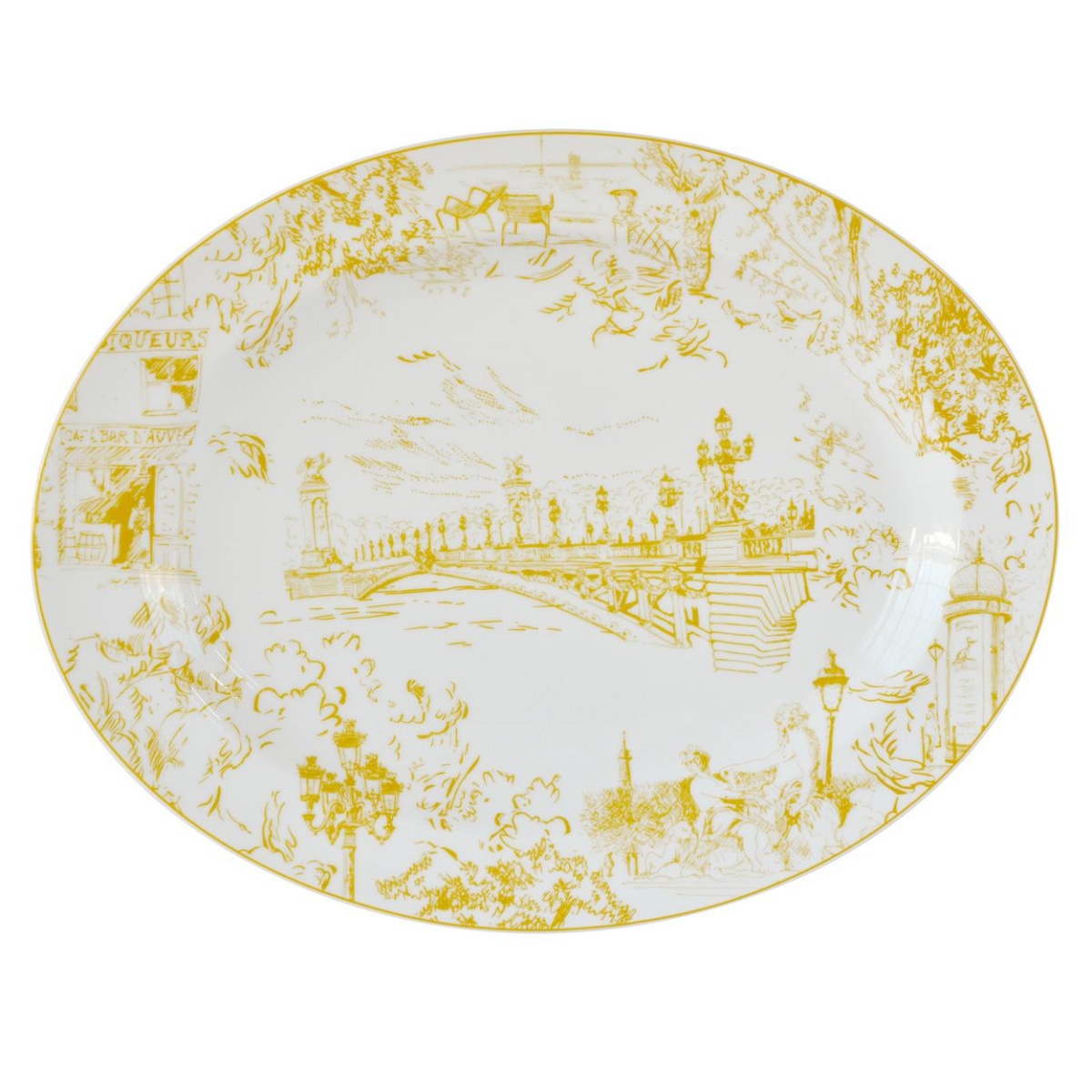 Bernardaud, Tout Paris, Oval platter