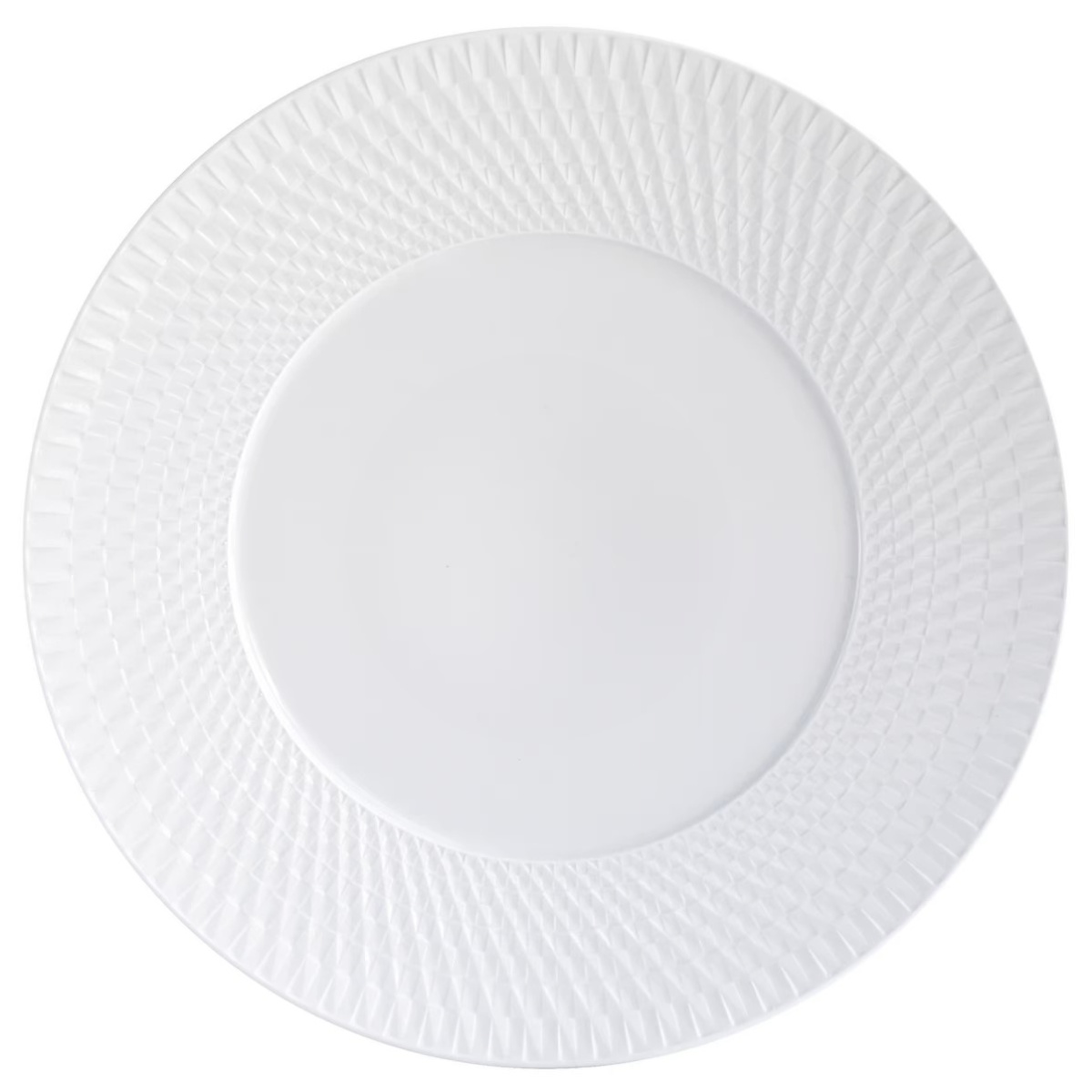 Bernardaud, Twist White, Presentation plate