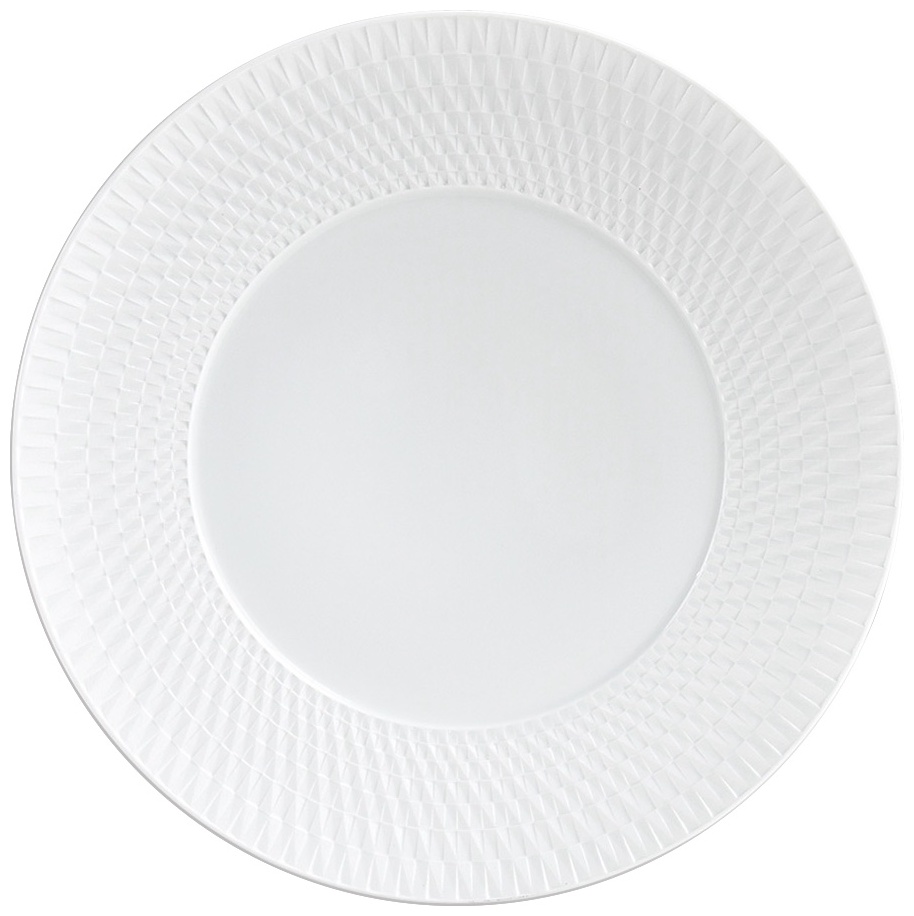 Bernardaud, Twist White, Dinner plate