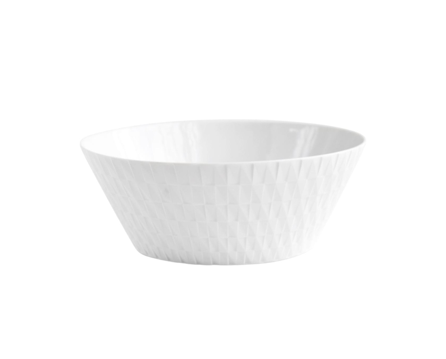 Bernardaud, Twist White, Salad bowl