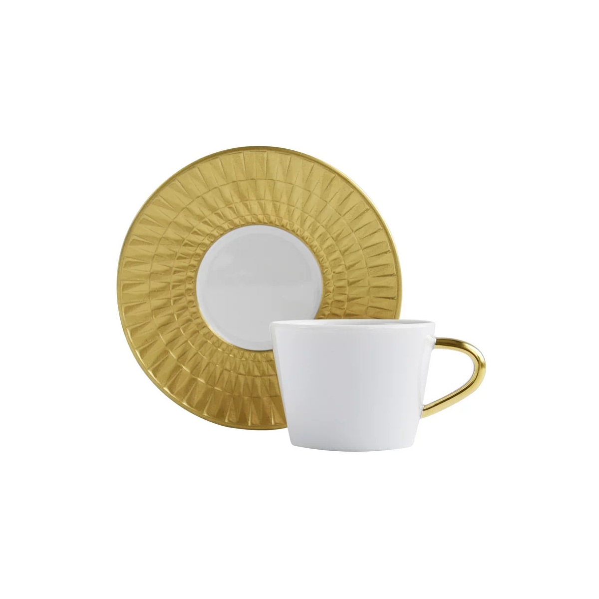 Bernardaud, Twist Gold, Expresso cup and saucer