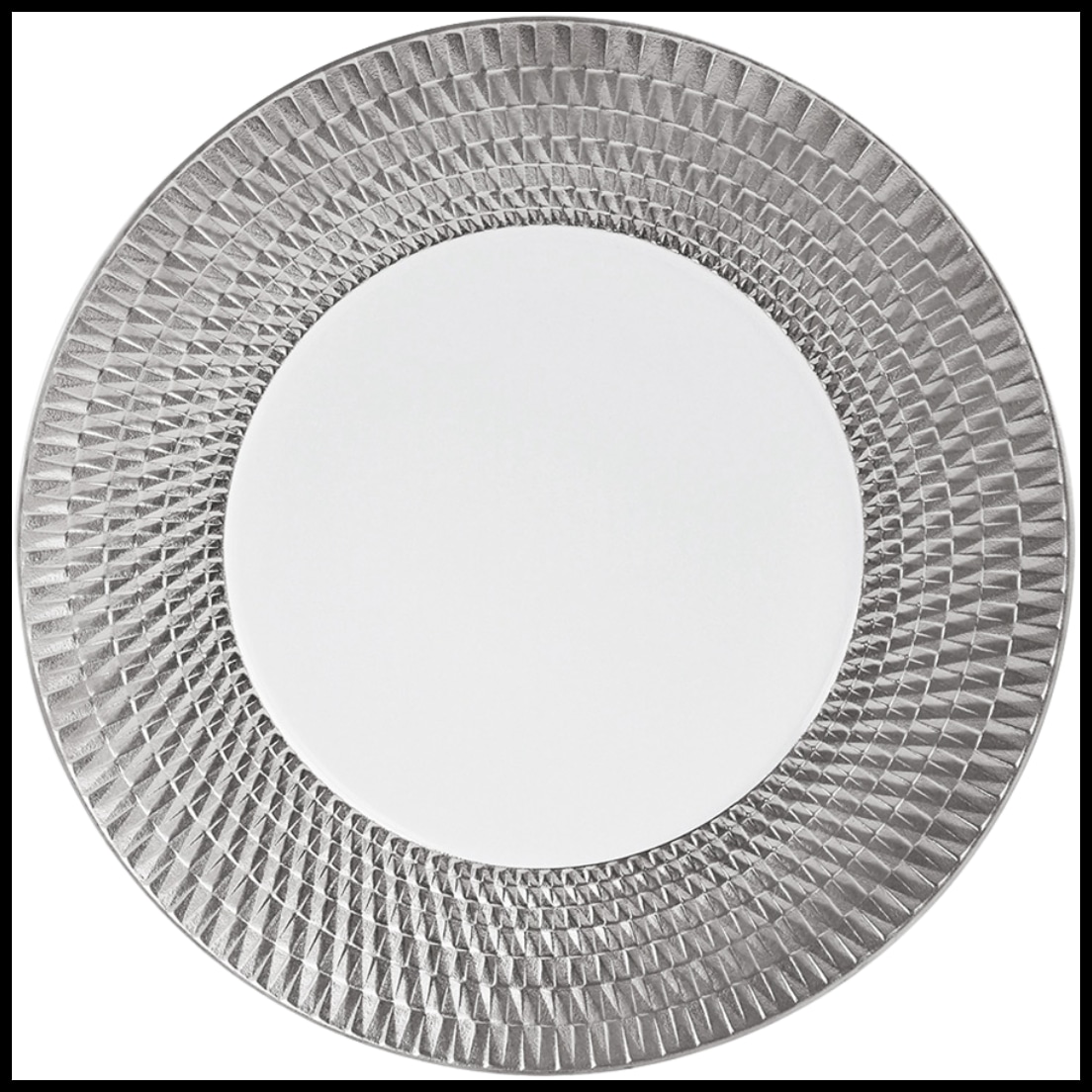 Bernardaud, Twist Platinum, Presentation plate