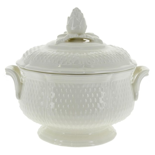 Gien, Pont aux Choux White, Serving dish with lid