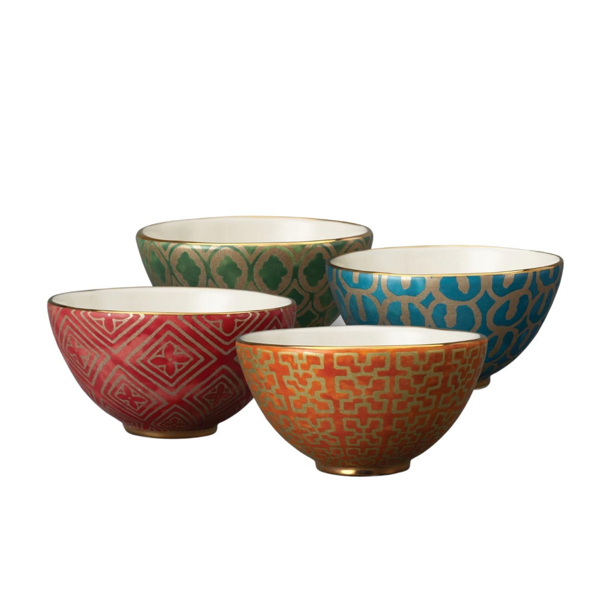 L'Objet, Fortuny, Set of 4 assorted cereal bowls