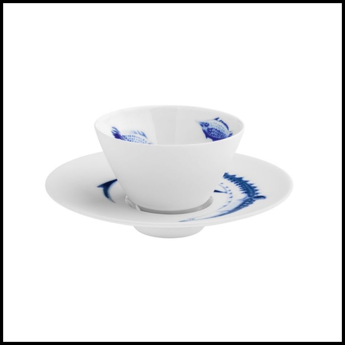 Hering Berlin, Ocean, Tea bowl and saucer