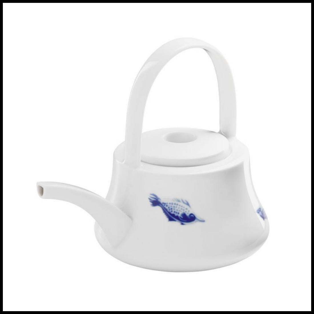 Hering Berlin, Ocean, Cylindrical teapot with handle
