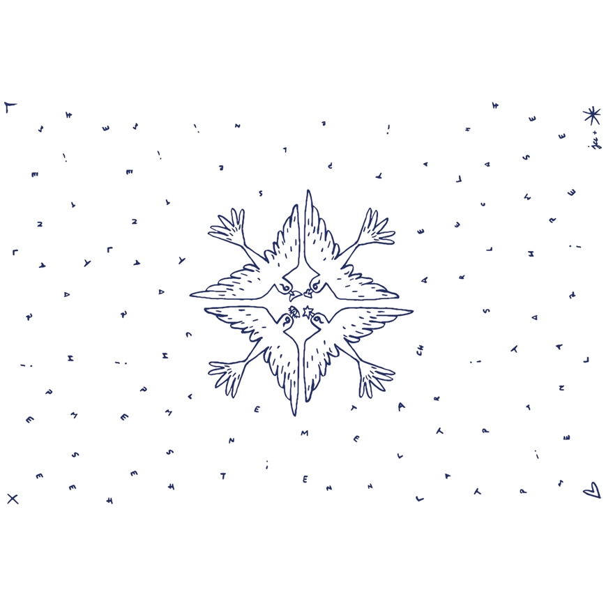 Gien, L'Archipel Sentimental, Rectangular tablecloth