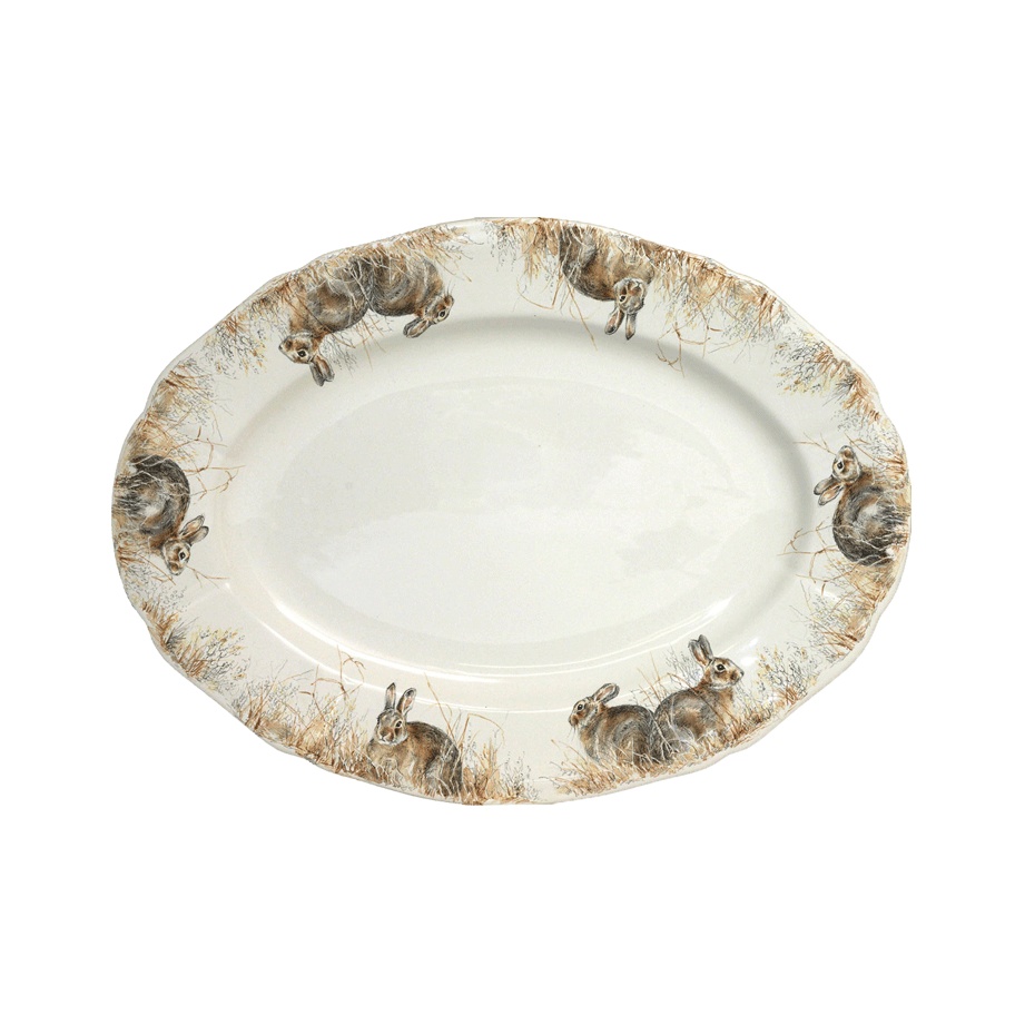 Gien, Sologne, Oval platter small