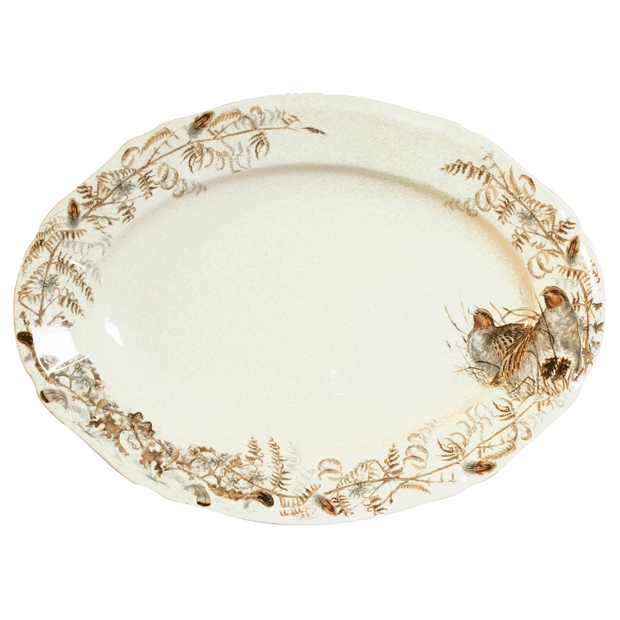 Gien, Sologne, Oval platter large