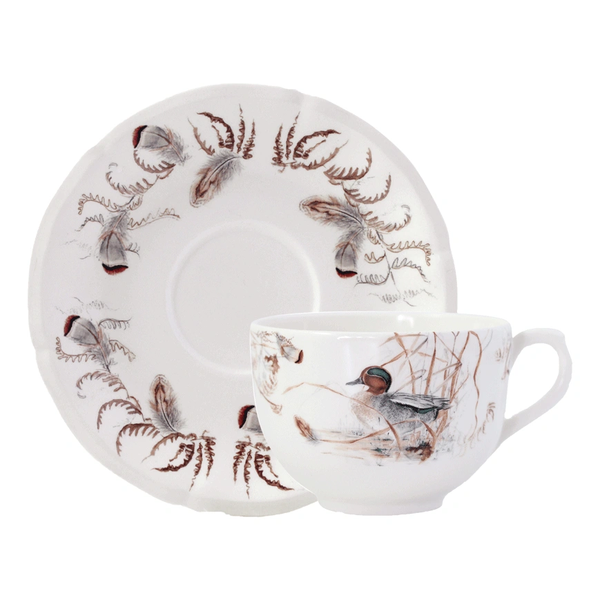 Gien, Sologne, Jumbo cup & saucer