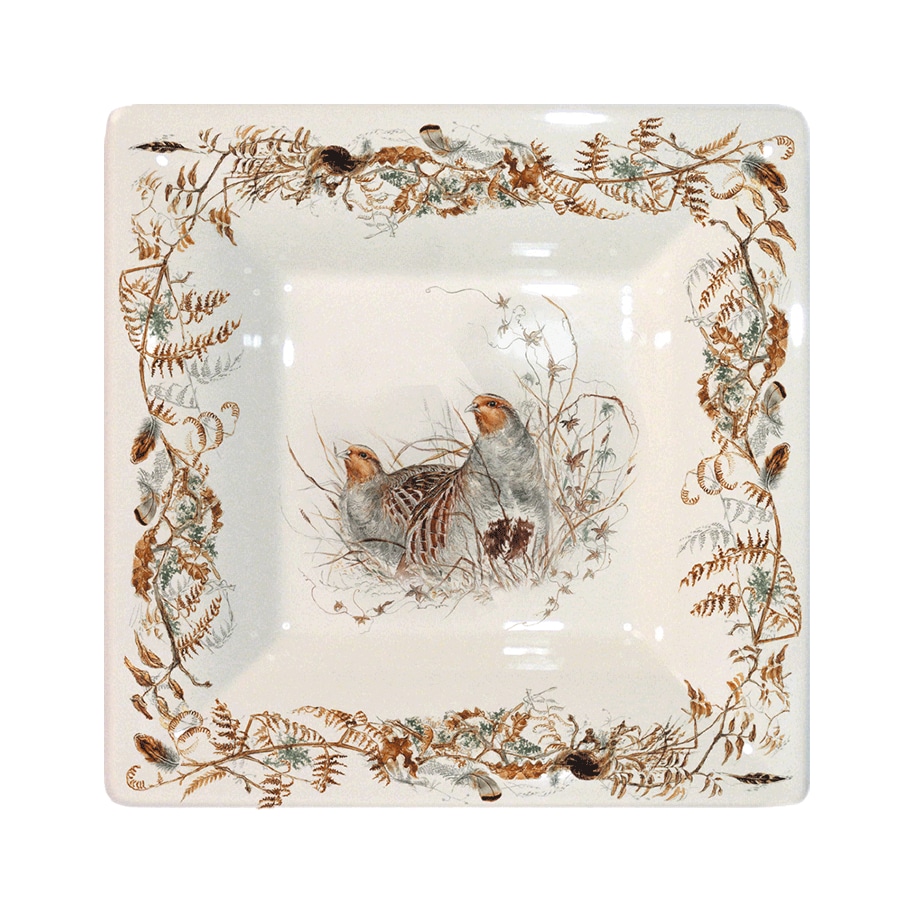 Gien, Sologne, Square candy tray large