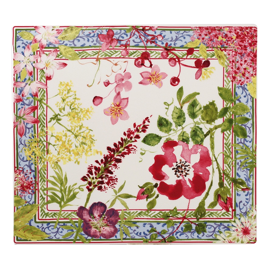 Gien, Millefleurs, Square plate large