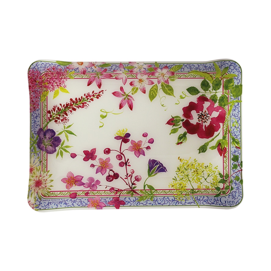 Gien, Millefleurs, Acrylic serving tray small