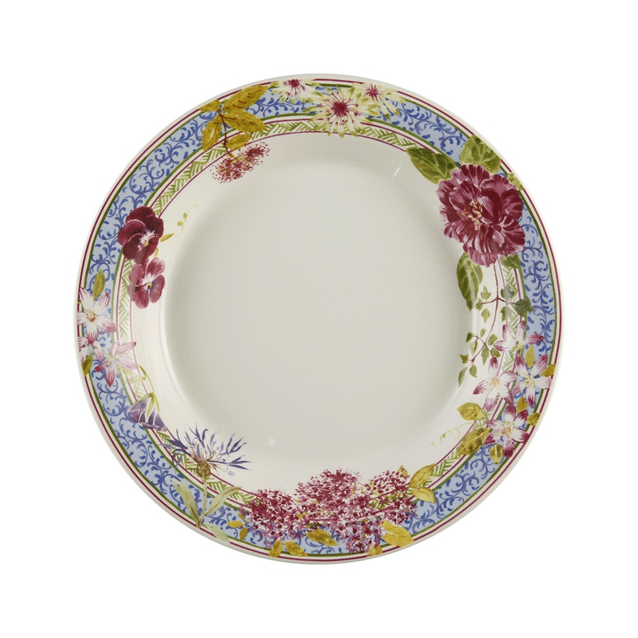 Gien, Millefleurs, Soup plates, set of 4