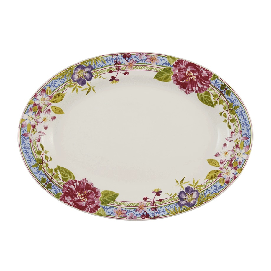 Gien, Millefleurs, Oval platter