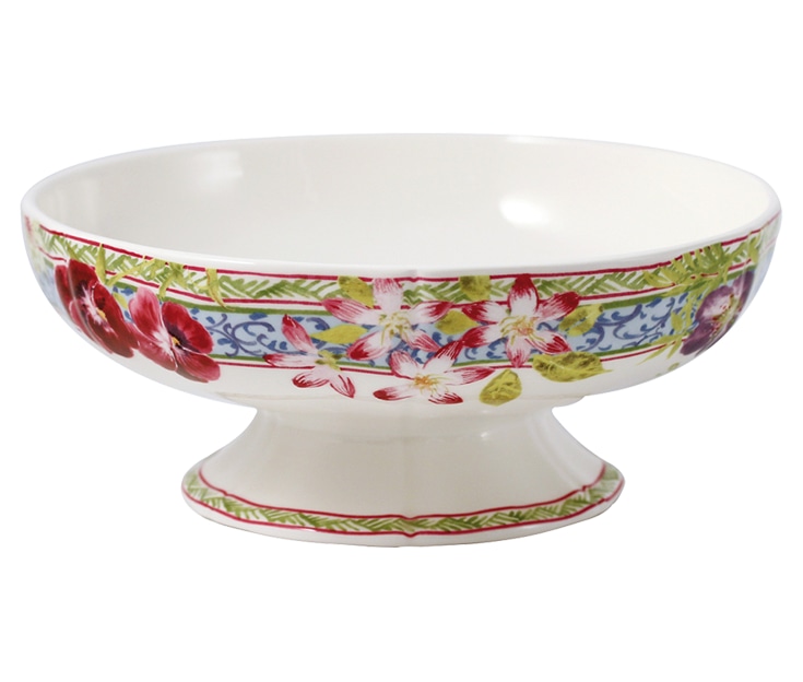 Gien, Millefleurs, Footed fruit bowl
