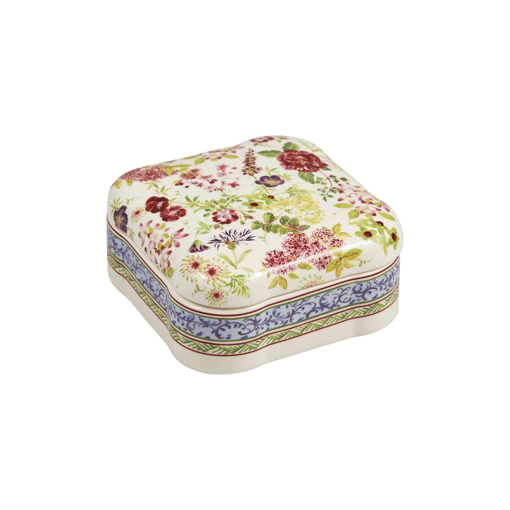 Gien, Millefleurs, Square candy box