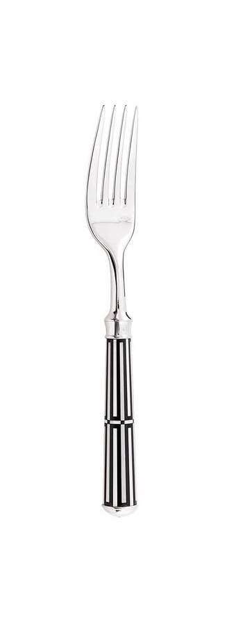 Ercuis, Arts decoratifs paquebot black, Dessert fork