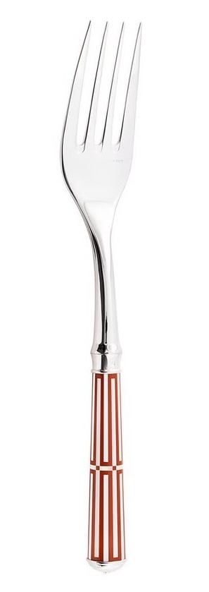 Ercuis, Arts decoratifs paquebot mahogany, Serving fork