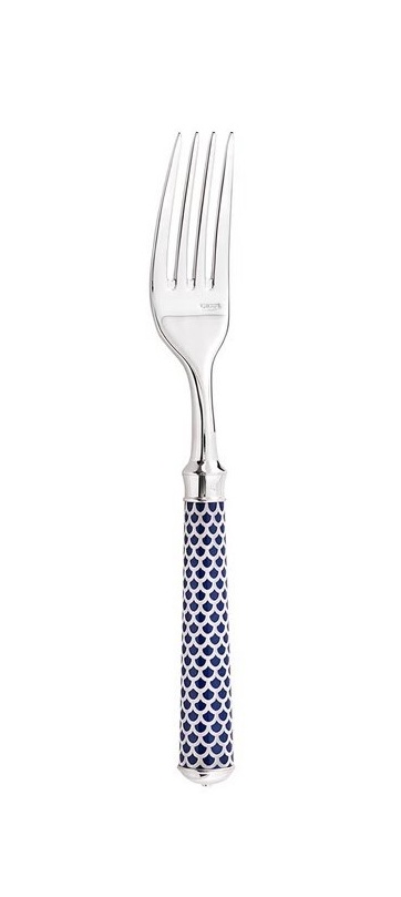 Ercuis, Arts decoratifs coupole navy blue, Dessert fork