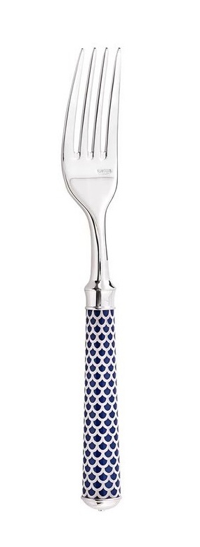 Ercuis, Arts decoratifs coupole navy blue, Dinner fork