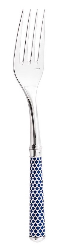 Ercuis, Arts decoratifs coupole navy blue, Serving fork