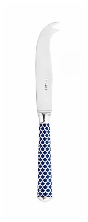 Ercuis, Arts decoratifs coupole navy blue, Cheese knife 2 prongs