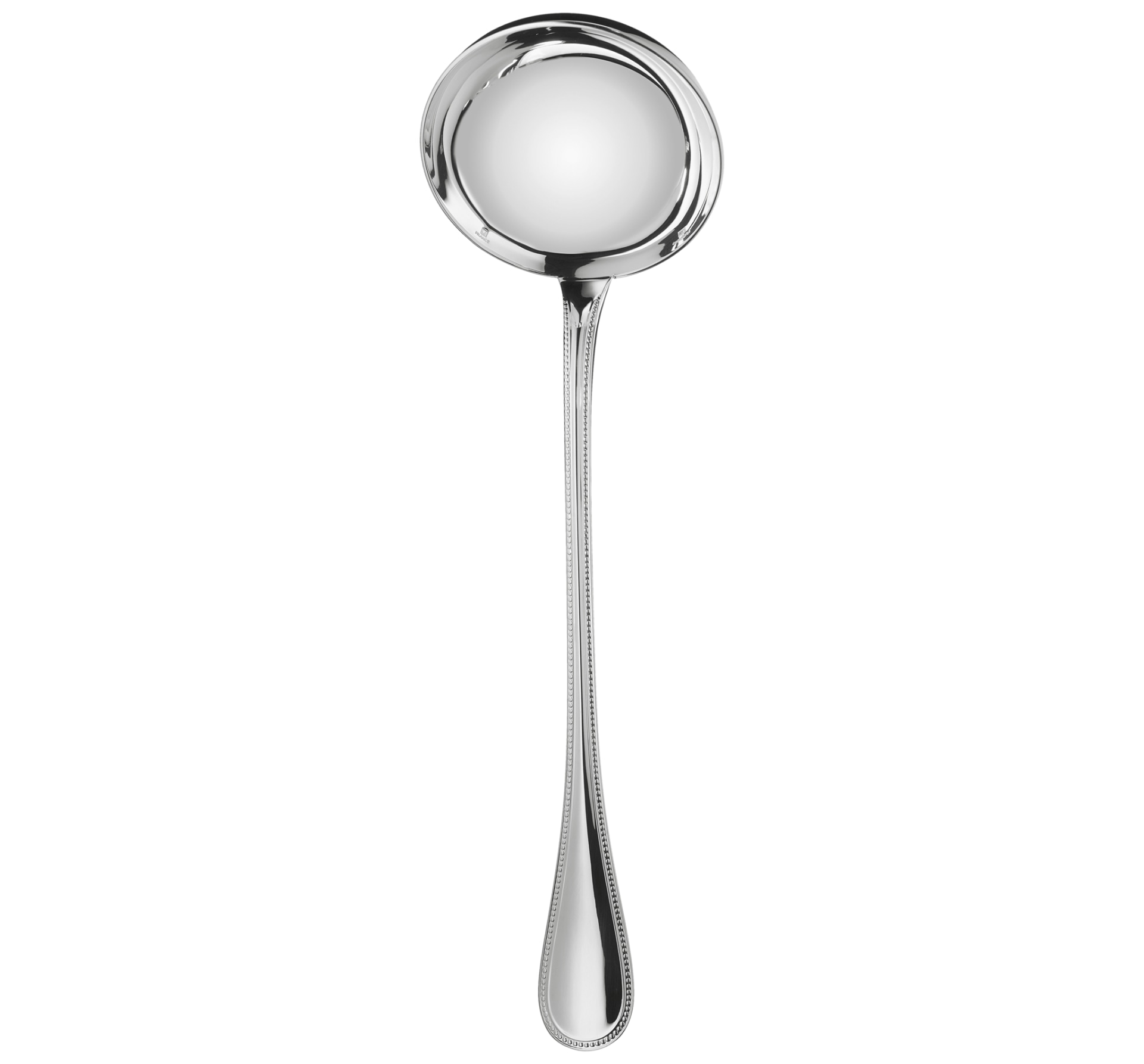 Christofle, Perles cutlery, silver plated, Soup ladle
