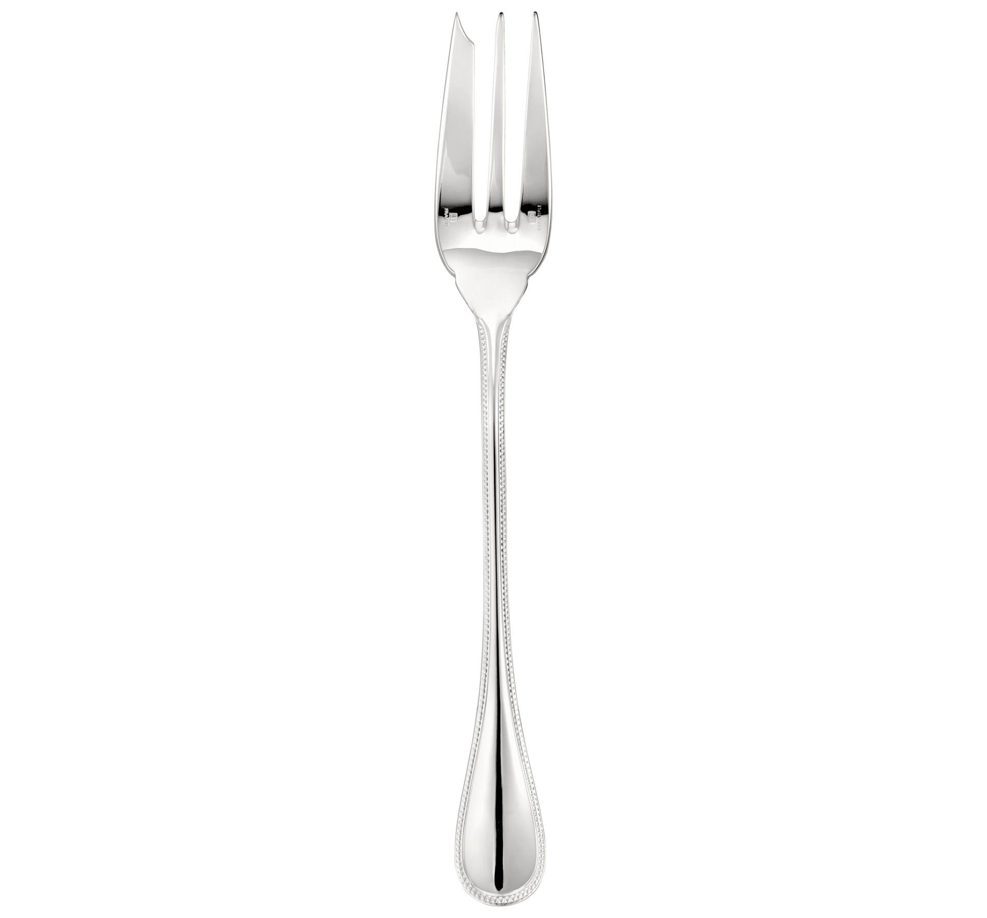 Christofle, Perles cutlery, silver plated, Serving fork