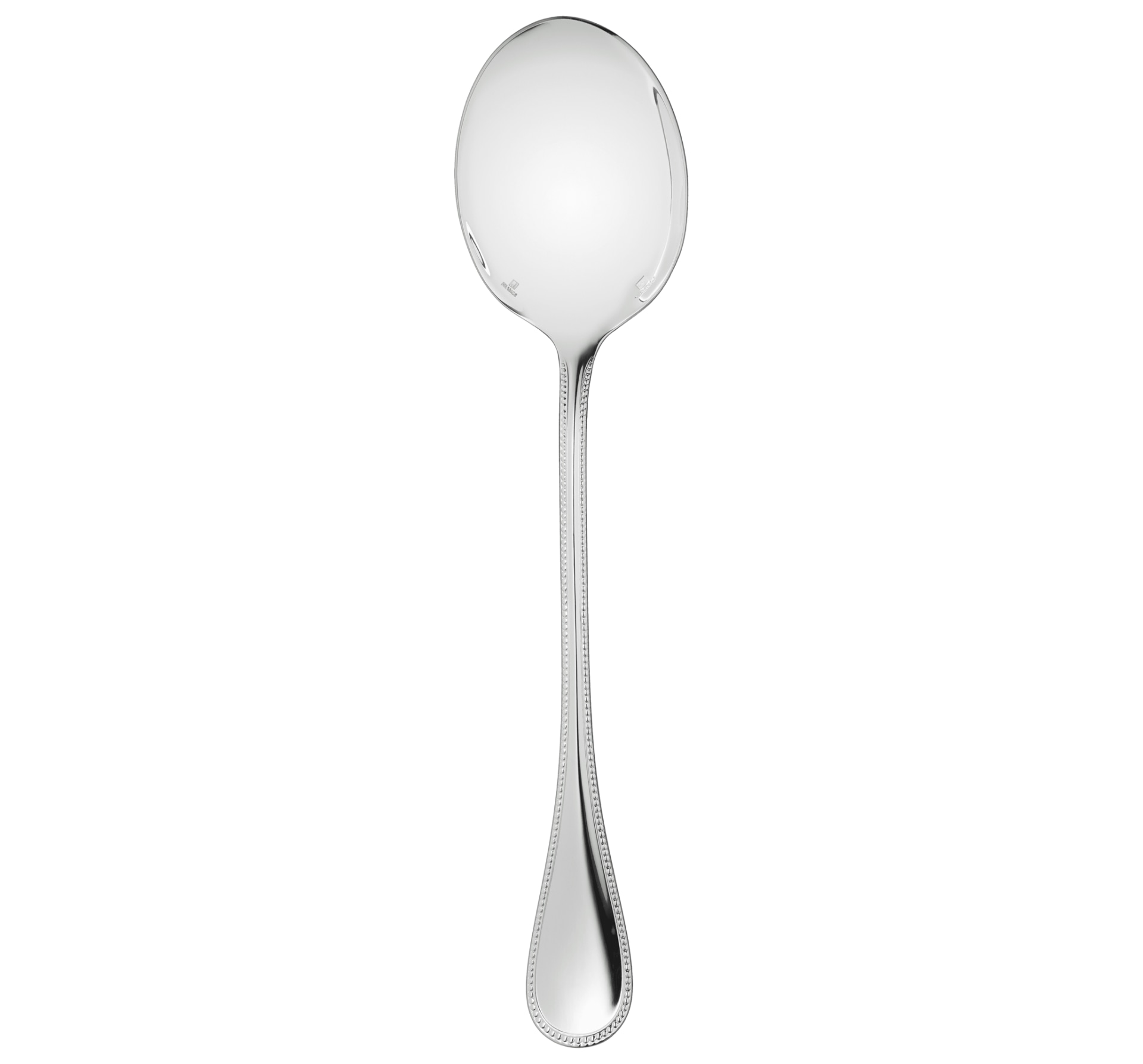 Christofle, Perles cutlery, silver plated, Salad serving spoon