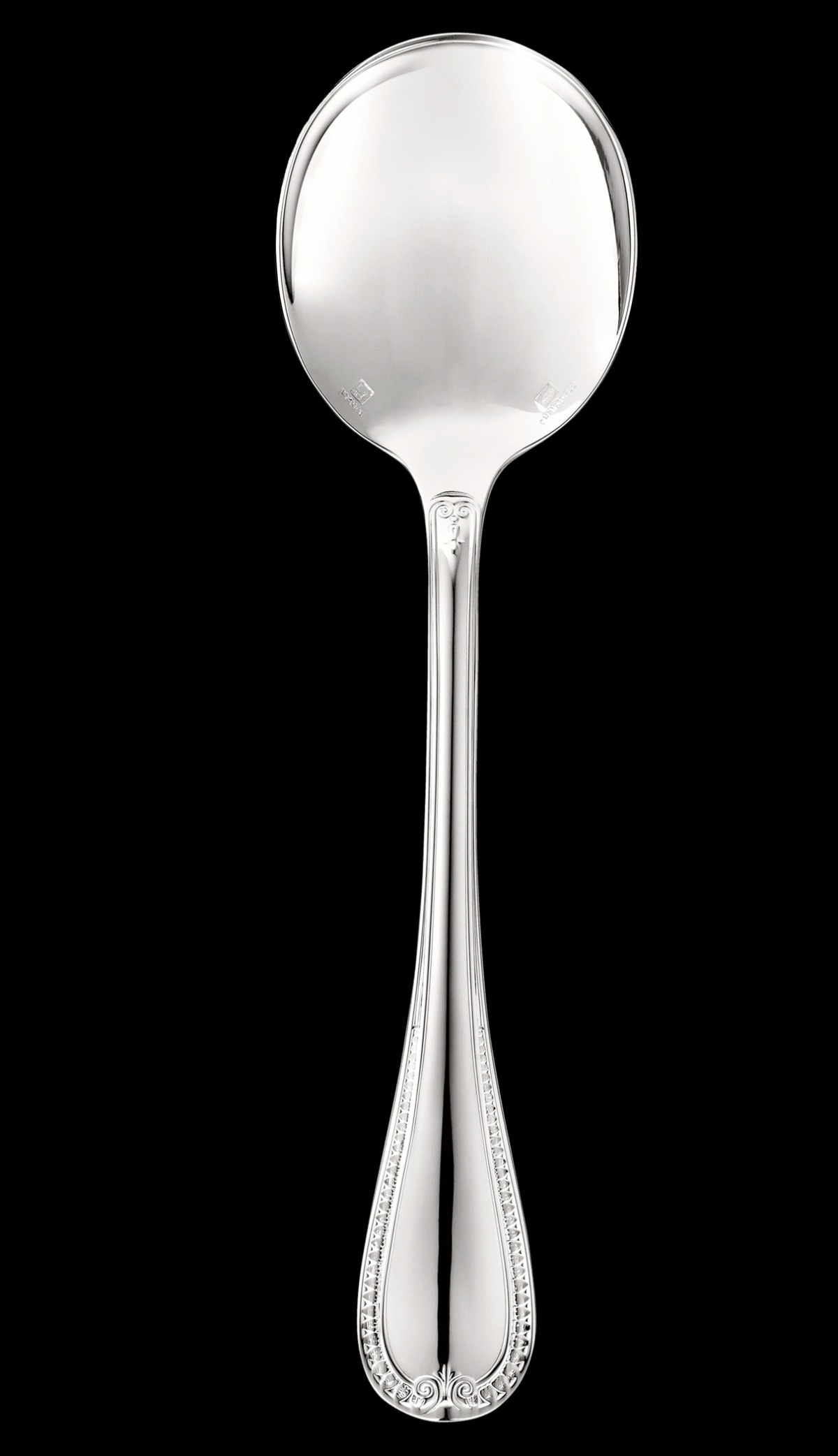 Christofle, Malmaison cutlery, silver plated, Cream soup spoon