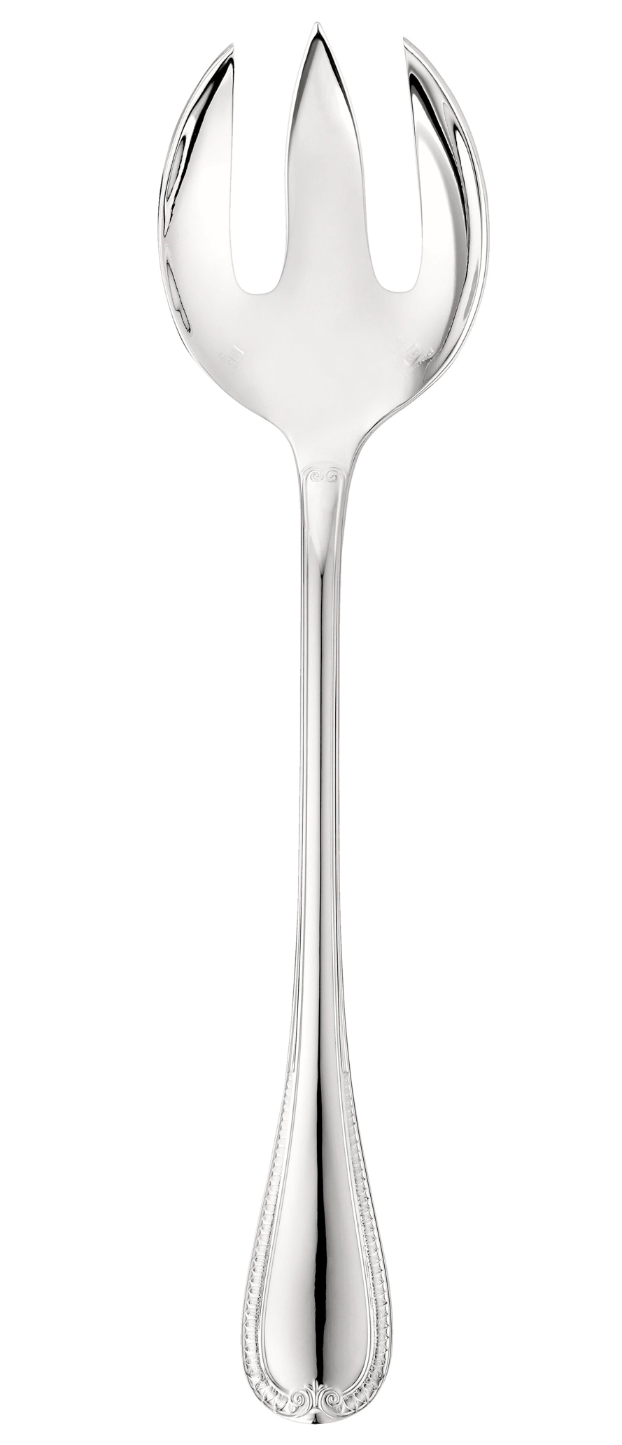 Christofle, Malmaison cutlery, silver plated, Salad serving fork