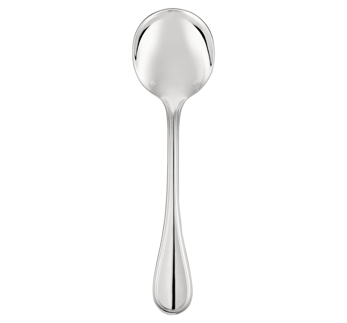 Christofle, Albi cutlery, silver plated, Cream soup spoon