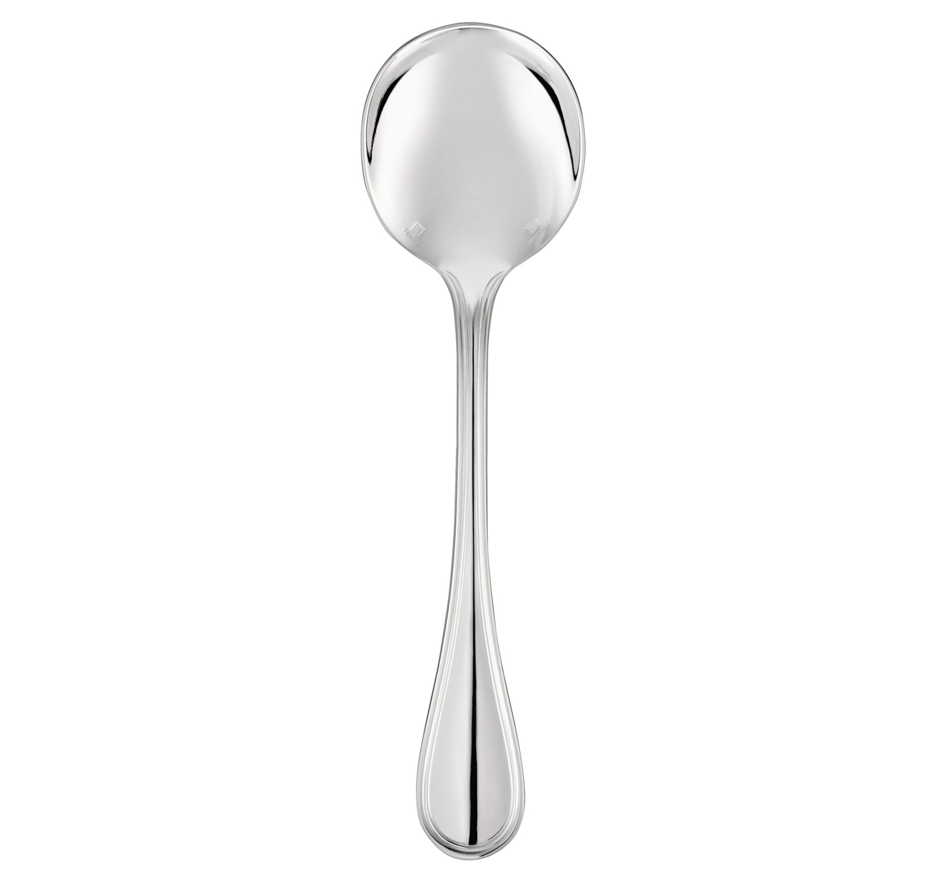 Christofle, Albi cutlery, silver plated, Cream soup spoon