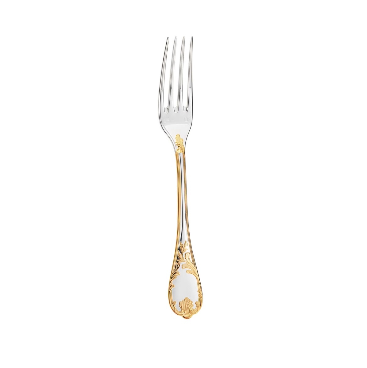 Christofle, Marly, silver plated - gold accent, Dinner fork