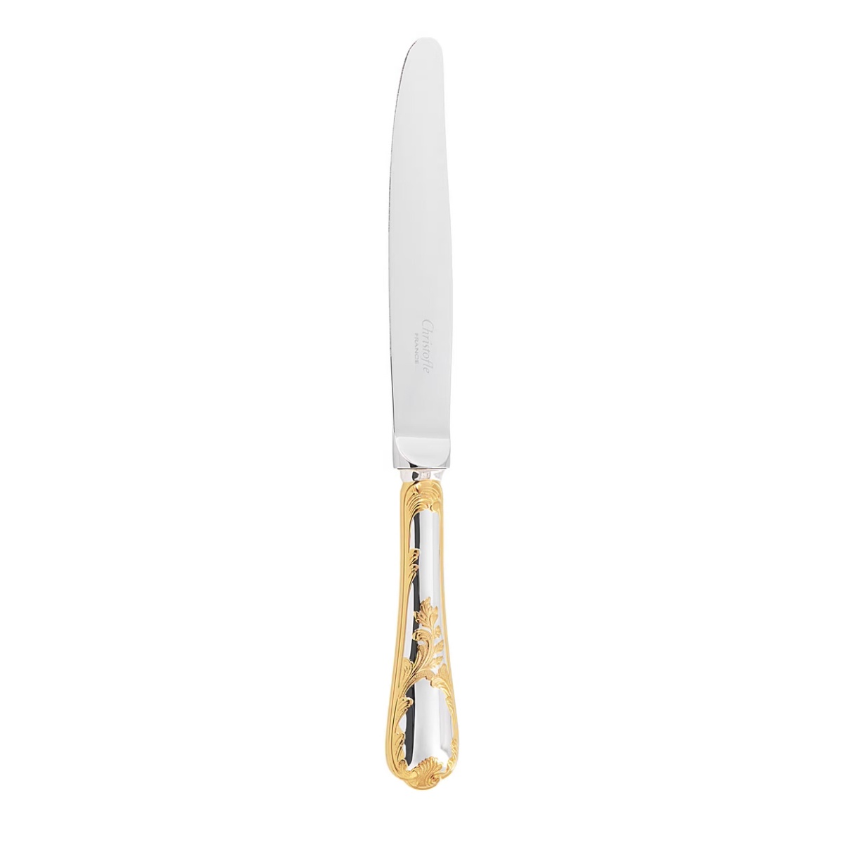 Christofle, Marly, silver plated - gold accent, Dessert knife