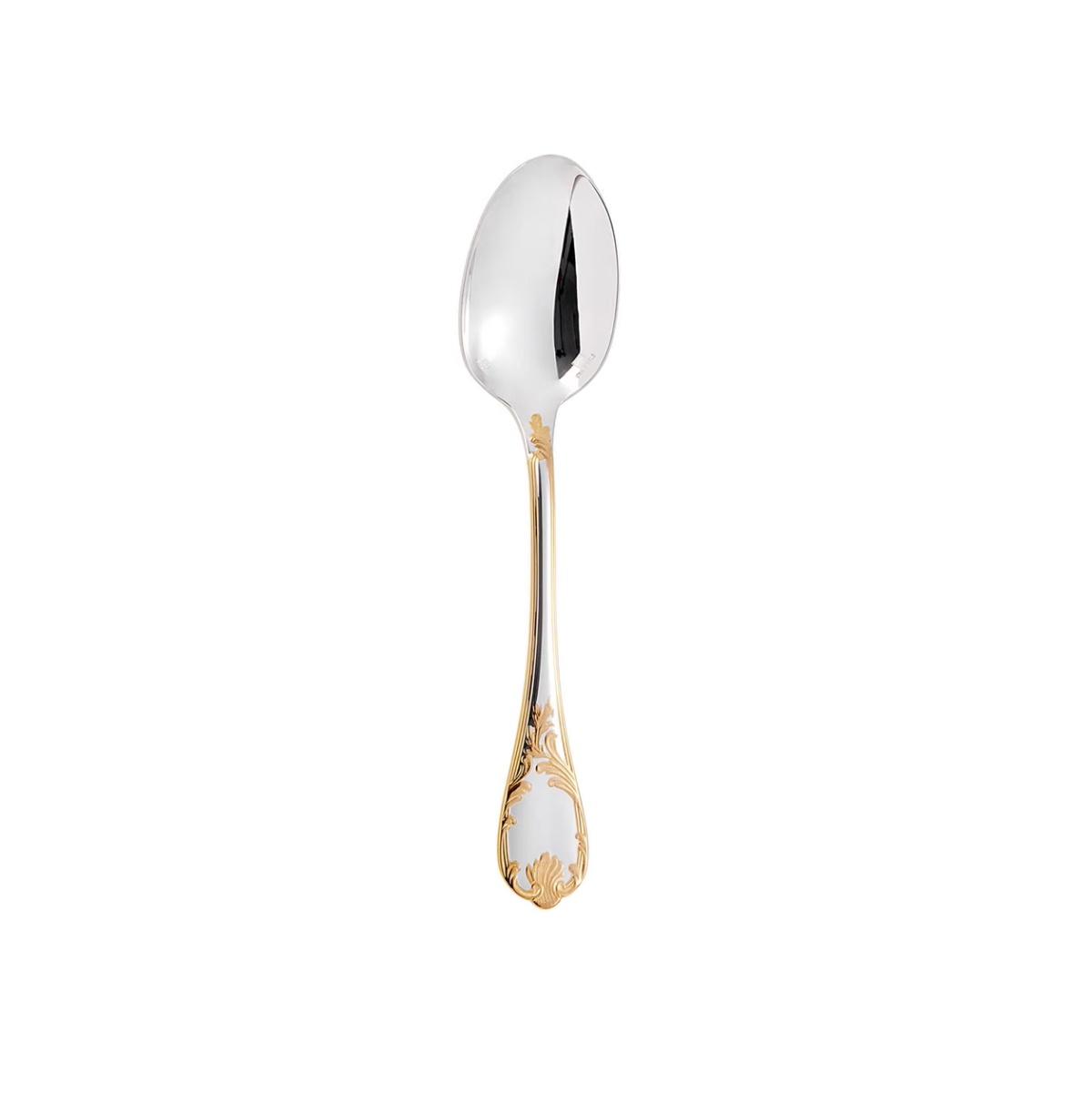 Christofle, Marly, silver plated - gold accent, Dessert spoon