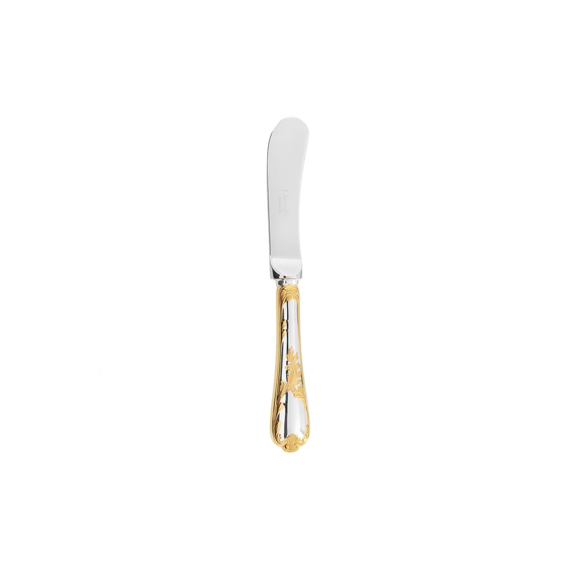 Christofle, Marly, silver plated - gold accent, Butter spreader