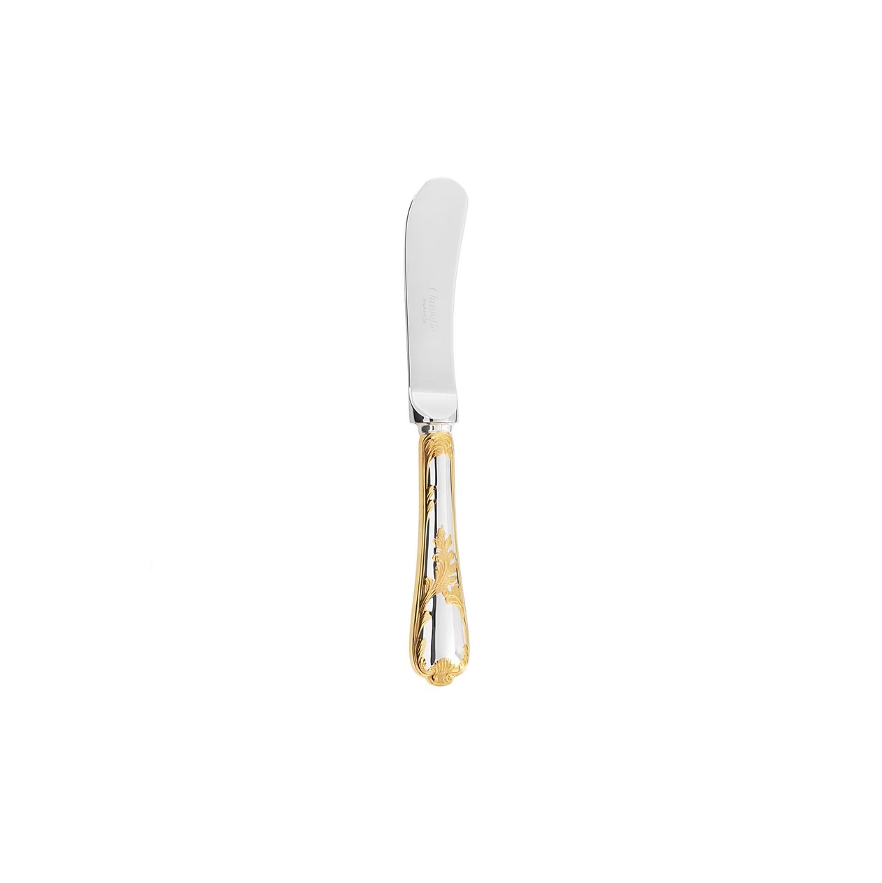 Christofle, Marly, silver plated - gold accent, Butter spreader