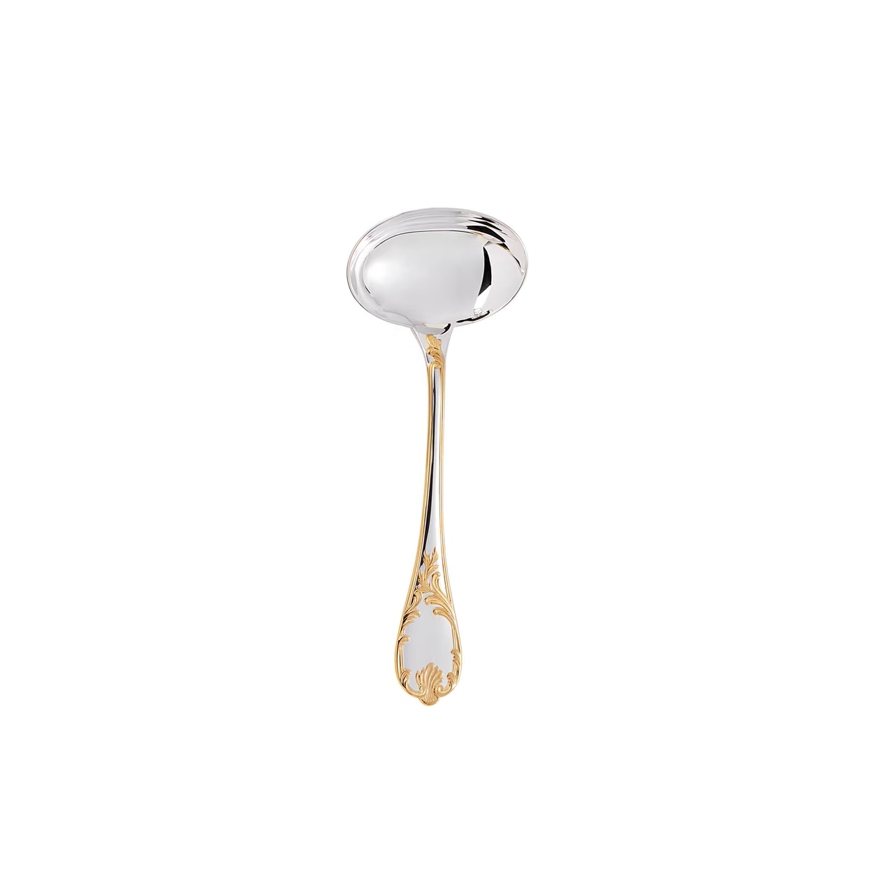 Christofle, Marly, silver plated - gold accent, Gravy ladle