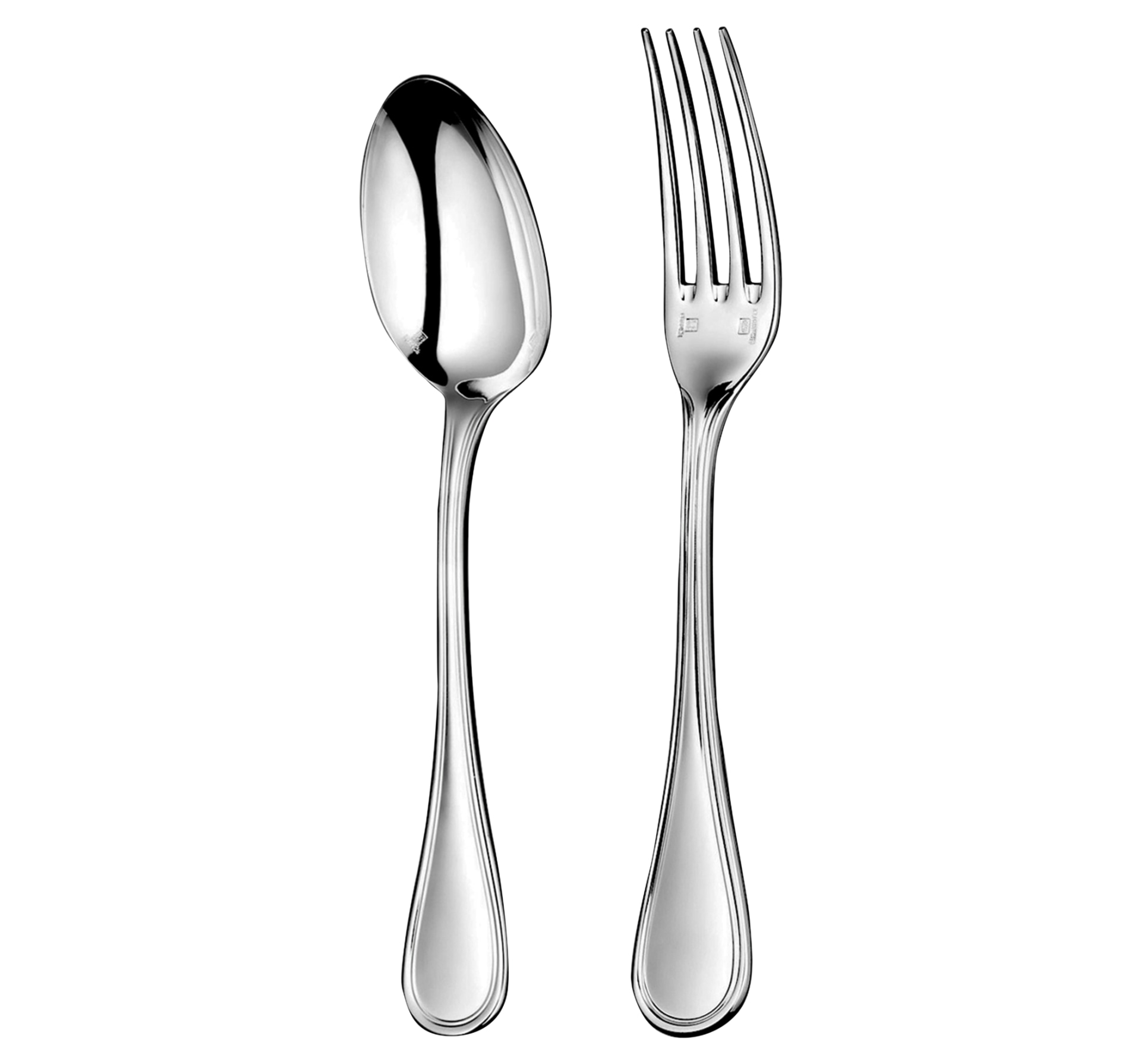 Christofle, Albi cutlery, sterling silver, Flatware set for children (2 pieces)