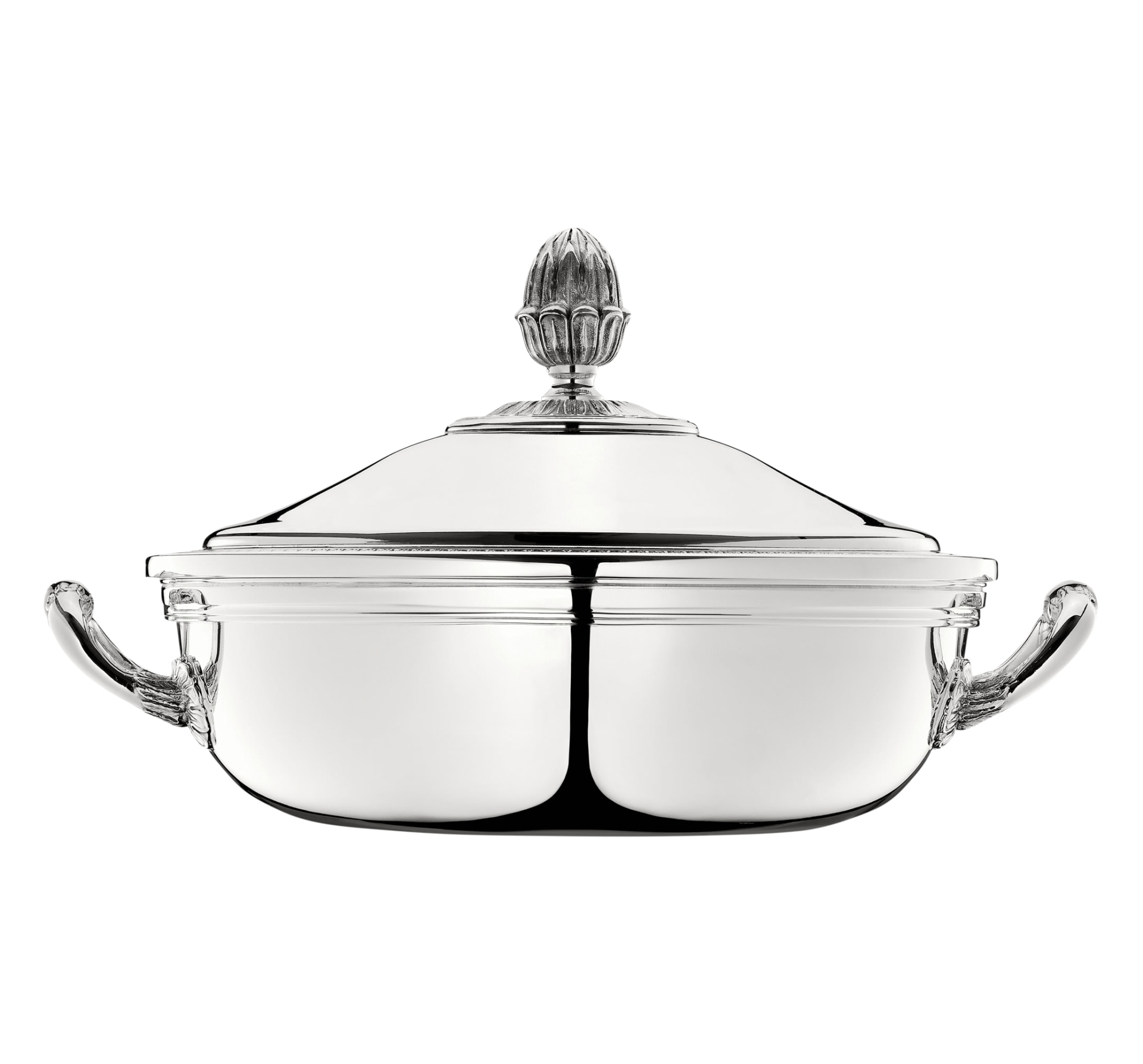 Christofle, Malmaison accessories, Vegetable dishe with lid