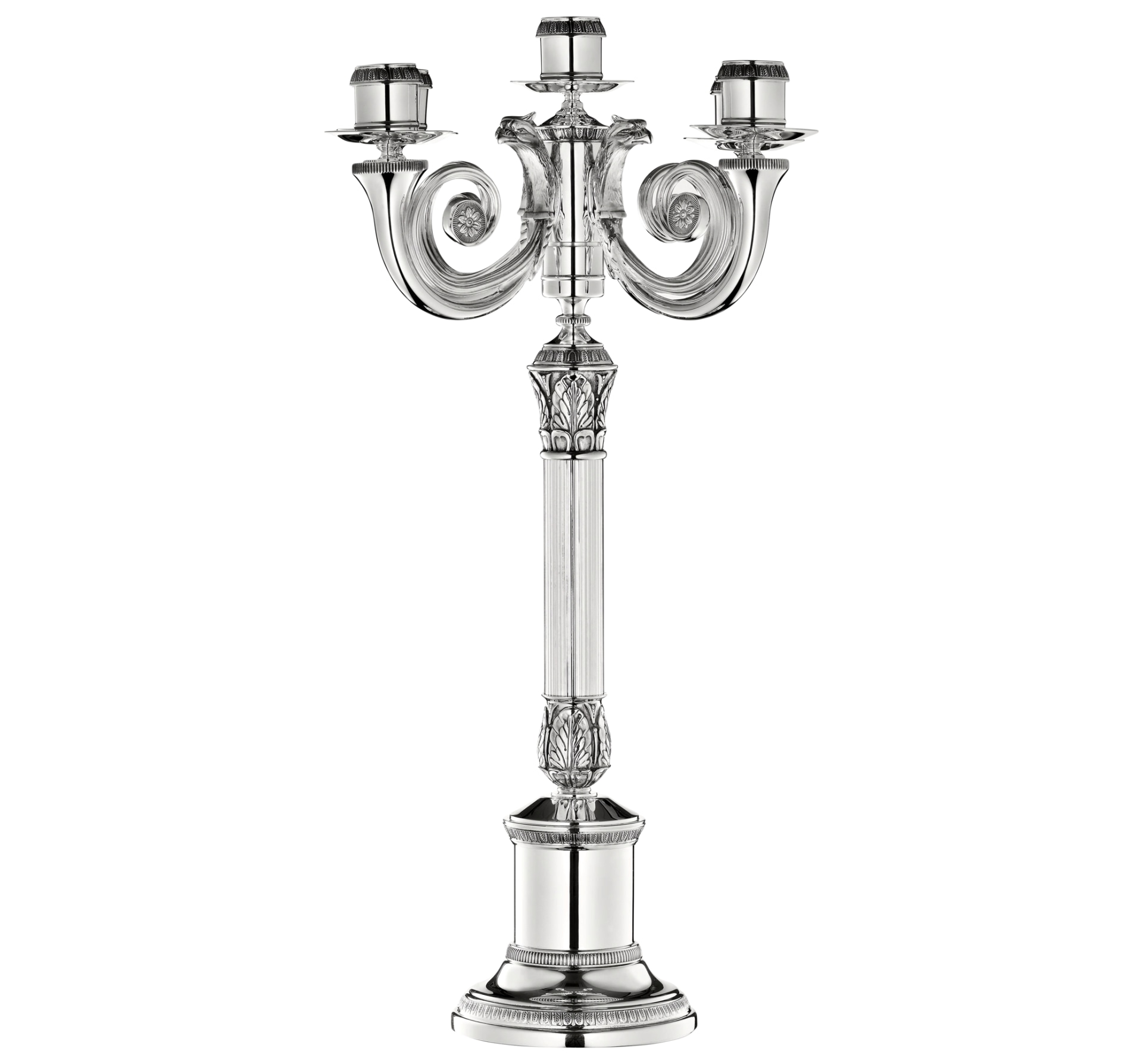 Christofle, Malmaison accessories, Five light candelabra