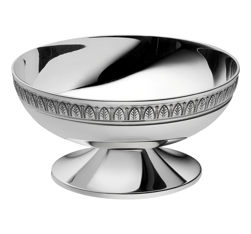 Christofle, Malmaison accessories, Low bowl on stand